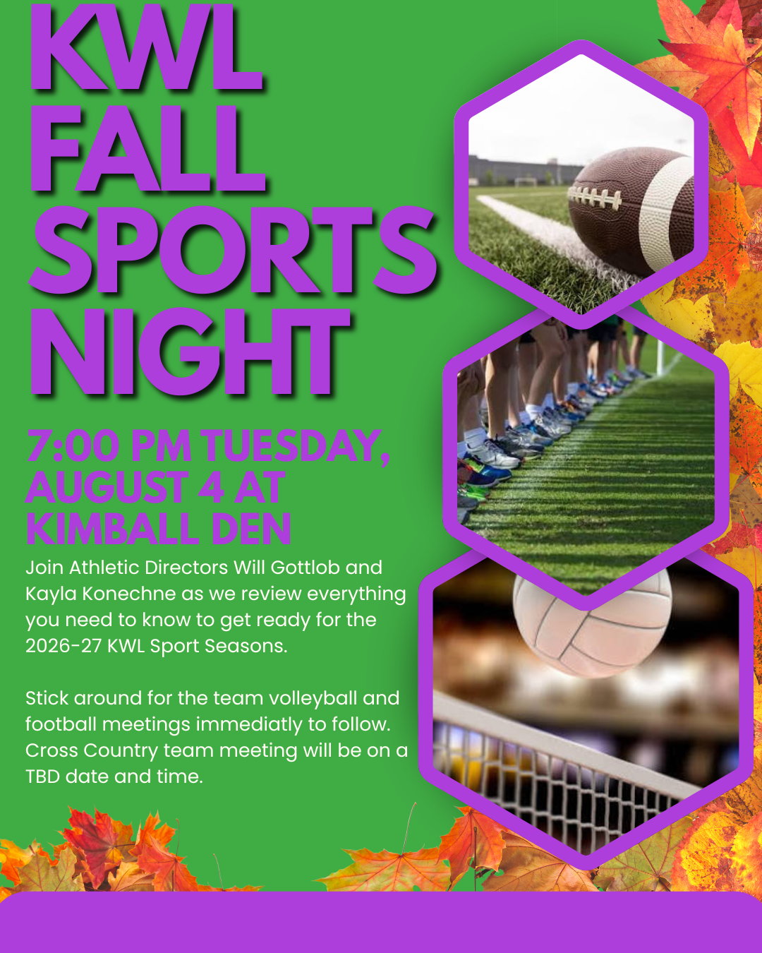 KWL Fall Sports Night